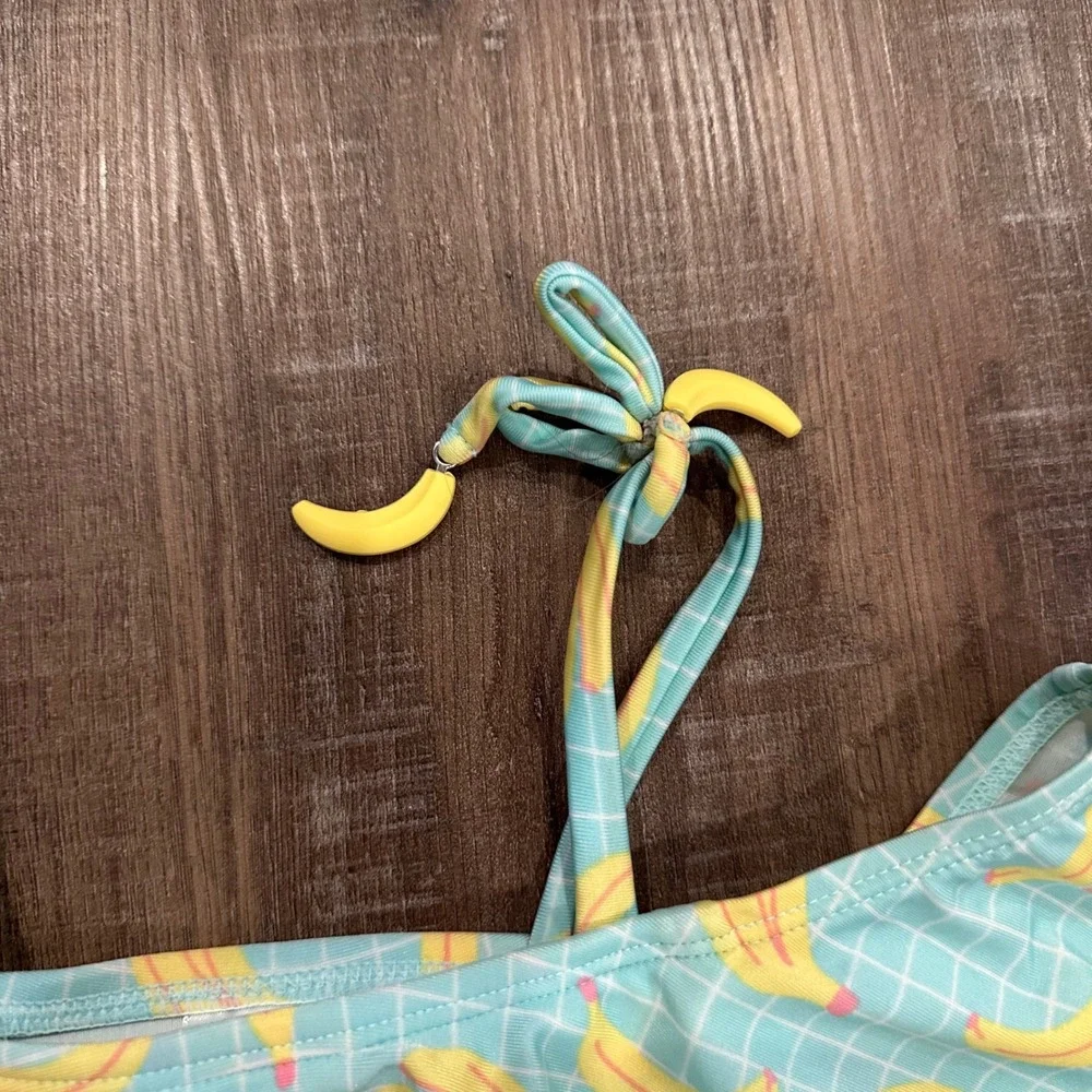 Justice & Art Class Girls Bikini Swimsuit Bundle Size‎ 5/6 6/6X Orange Banana